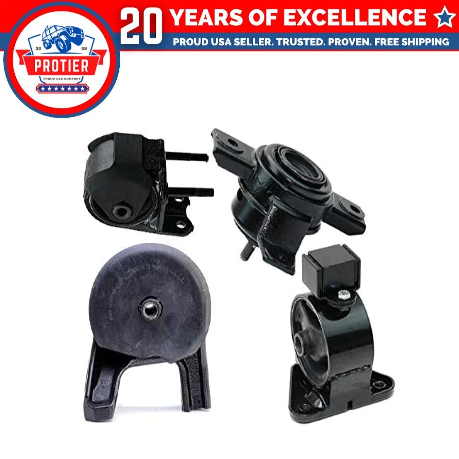 Fits 2010-2012 Hyundai Santa Fe 2.4L 3.5L 2WD Engine Motor& Trans Mount Set : 6B93BC-57