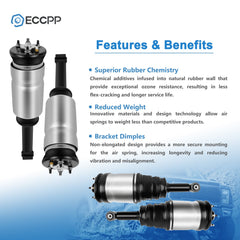 4 Pcs Front + Rear Air Suspension Struts For Range Rover Sport LR4 LR3 HSE 6B93BC-57