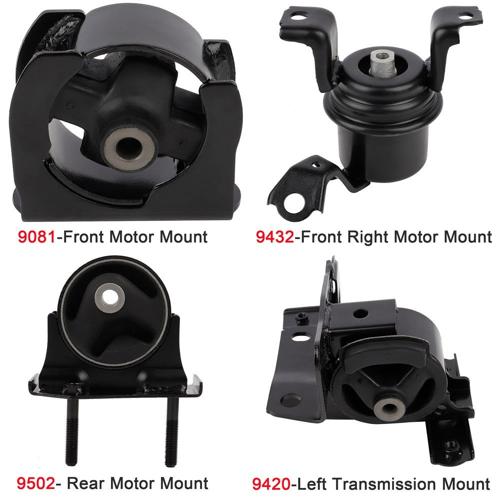 ECCPP Engine Motor Mount Kit Set 4pcs 2001-03 For Toyota RAV4 2.0L For Auto 6B93BC-57