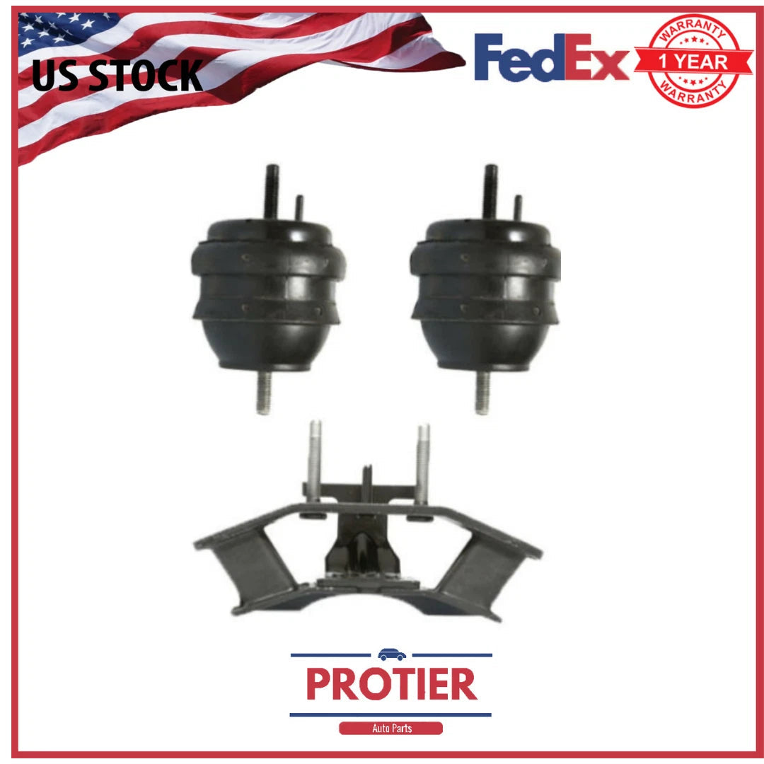 Engine Motor & Trans Mount 3PCS for 2005-2007 Cadillac CTS 2.8L / 3.6L for Auto 6B93BC-57