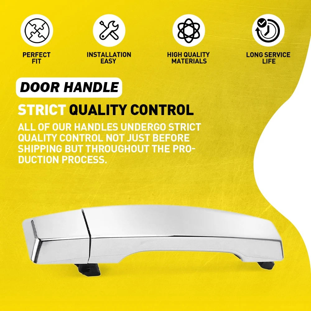 Chrome Exterior Door Handle Front Passenger RH for 2004-15 Nissan Armada Titan A 6B93BC-57