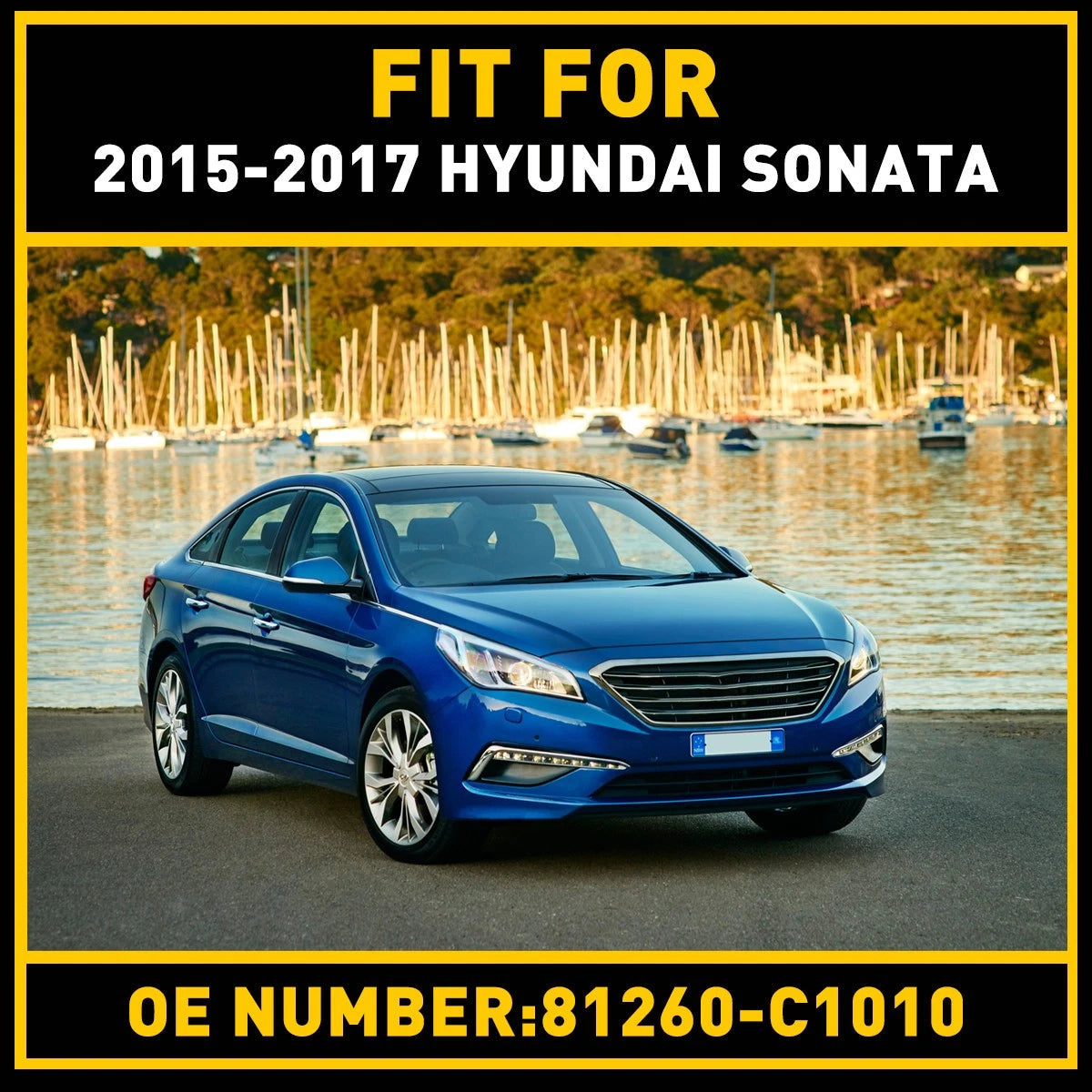 81260C1010 Outside Trunk Lid Lock Handle For 2015-2017 Hyundai Sonata US 6B93BC-57
