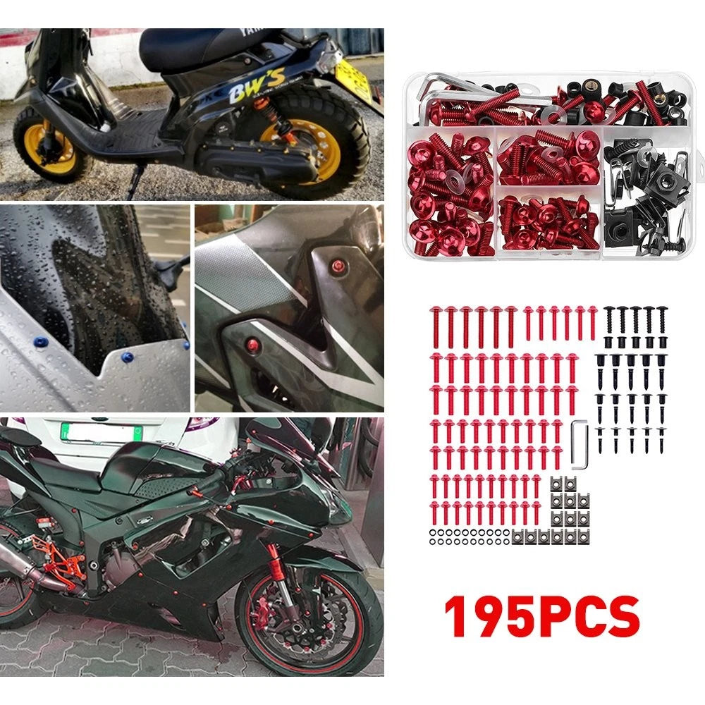 Complete Red Fairing Bolt Kit Body Screw for SUZUKI 2006 2007 GSXR 600 750 6B93BC-57