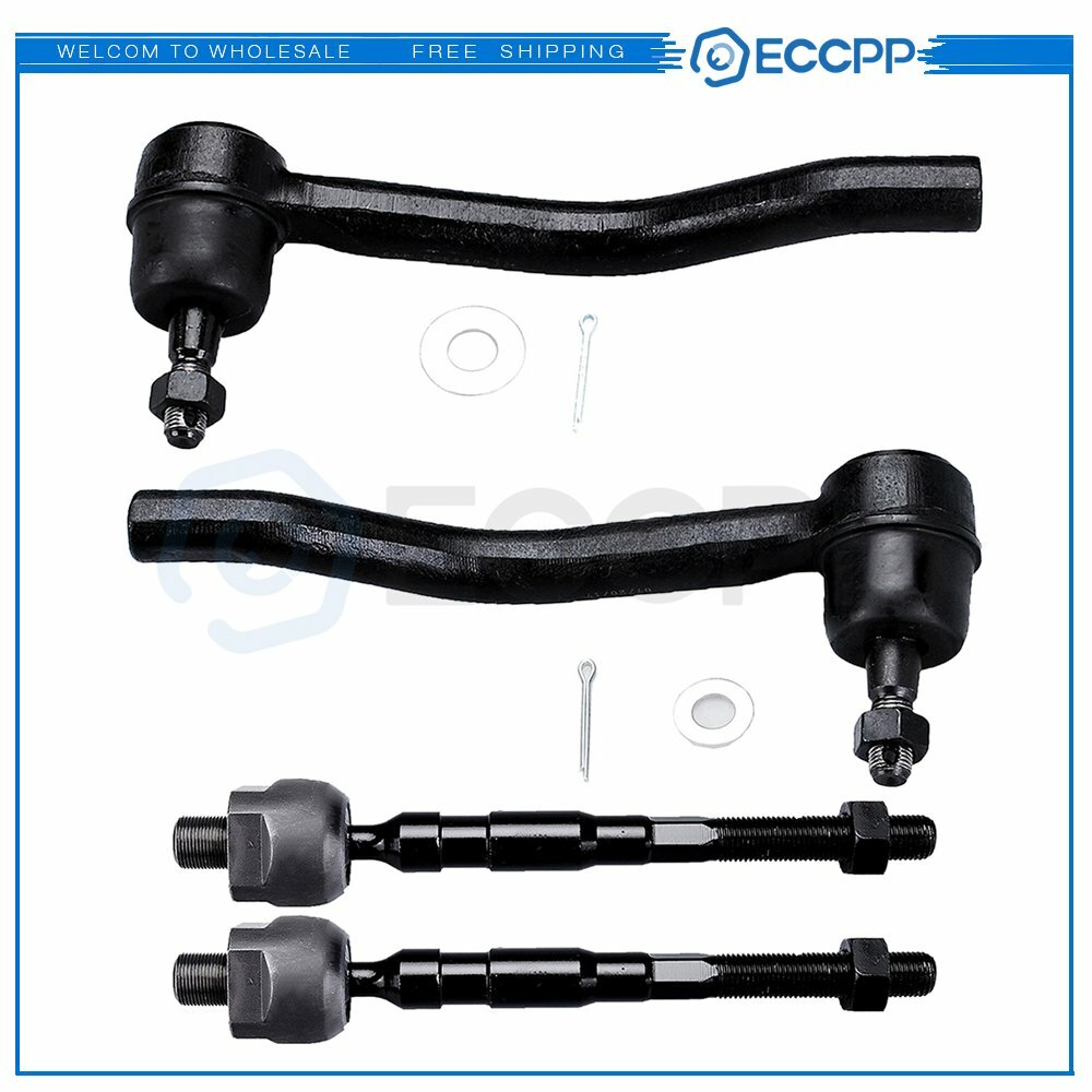 4PC Front Left Right Inner Outer Tie Rod For 2007-2012 Nissan Altima EV800356 6B93BC-57