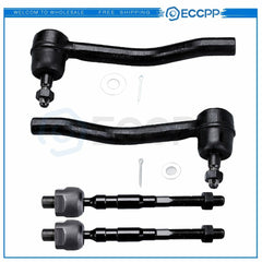 4PC Front Left Right Inner Outer Tie Rod For 2007-2012 Nissan Altima EV800356 6B93BC-57