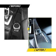 Carbon Fiber Color Multimedia Panel Cover Trim for BMW 3 4 Series F30 F32 F34 EA 6B93BC-57