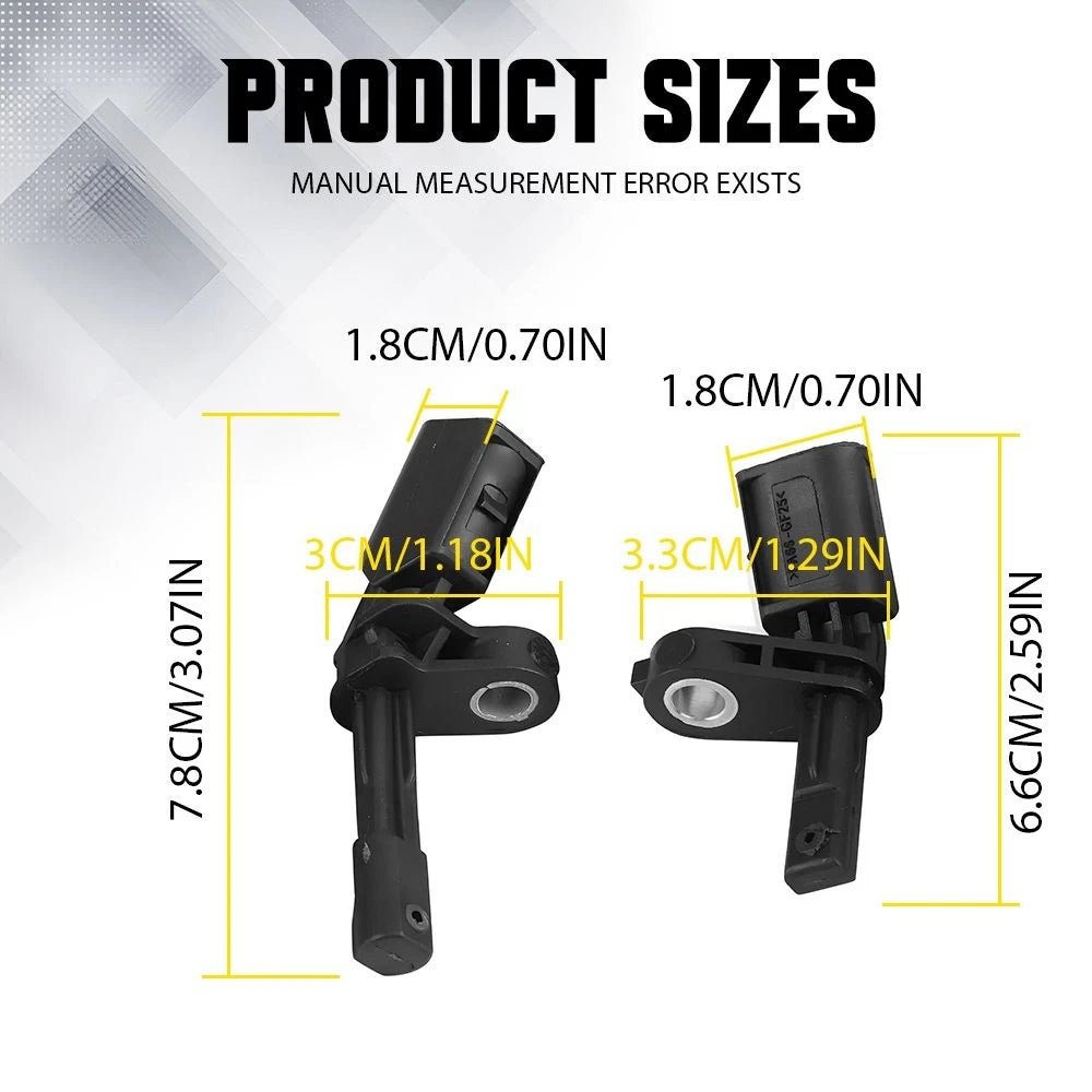 4X FRONT REAR ABS WHEEL SPEED SENSOR FOR VW VOLKSWAGEN BEETLE TIGUAN 2012-2018 A 6B93BC-57