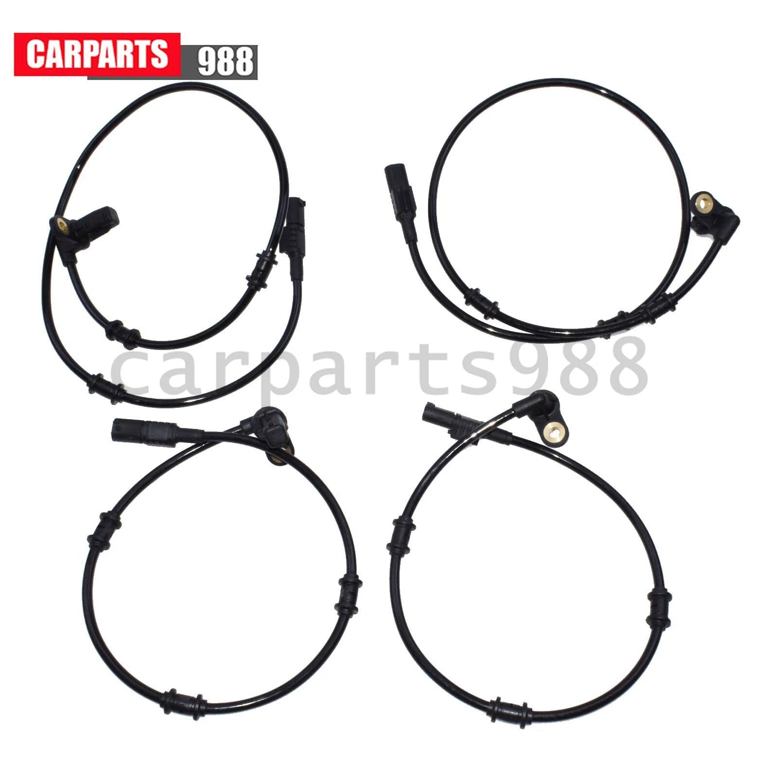 Set of 4 ABS Wheel Speed Sensor Front &Rear LH RH For Mercedes ML320 ML350 ML500 6B93BC-57