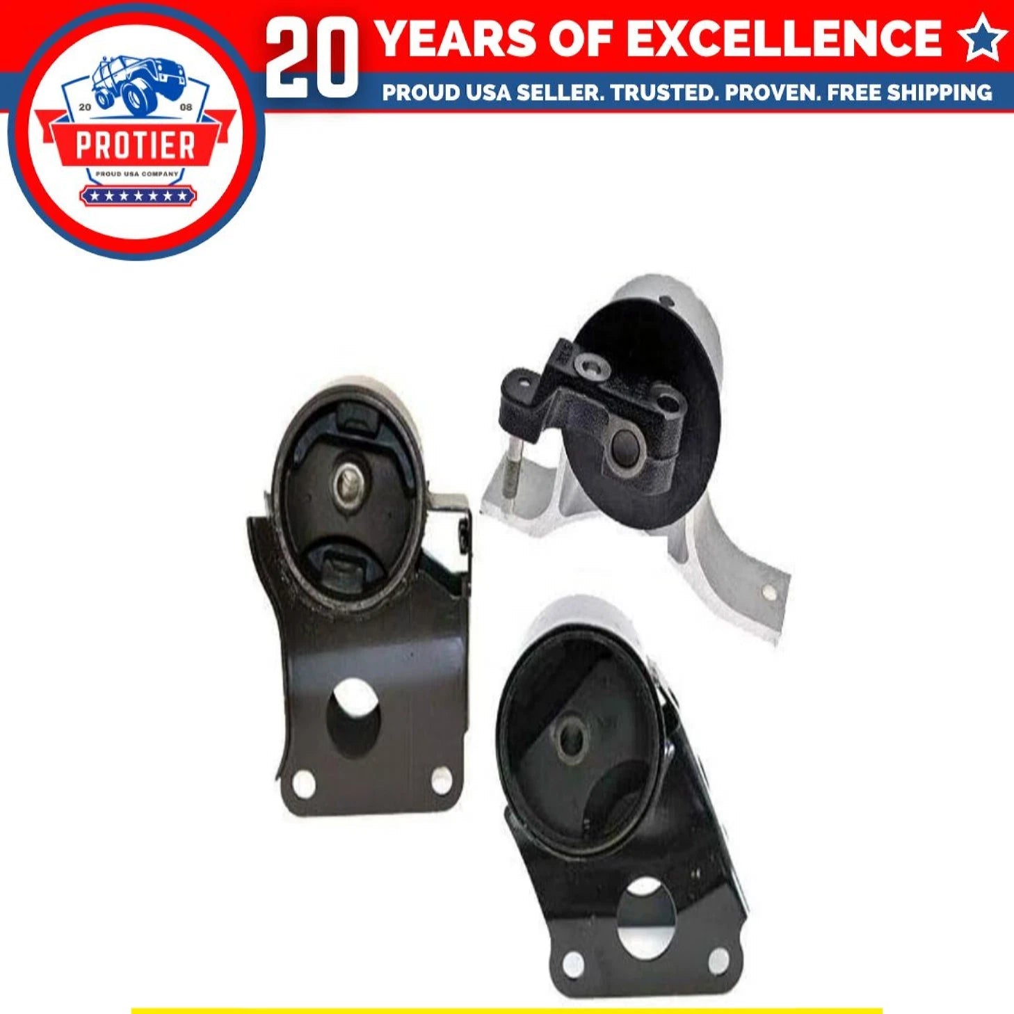 2002-2006 Nissan Altima 2.5L Motor & Trans. Mount Set 3PCS for Manual 6B93BC-57