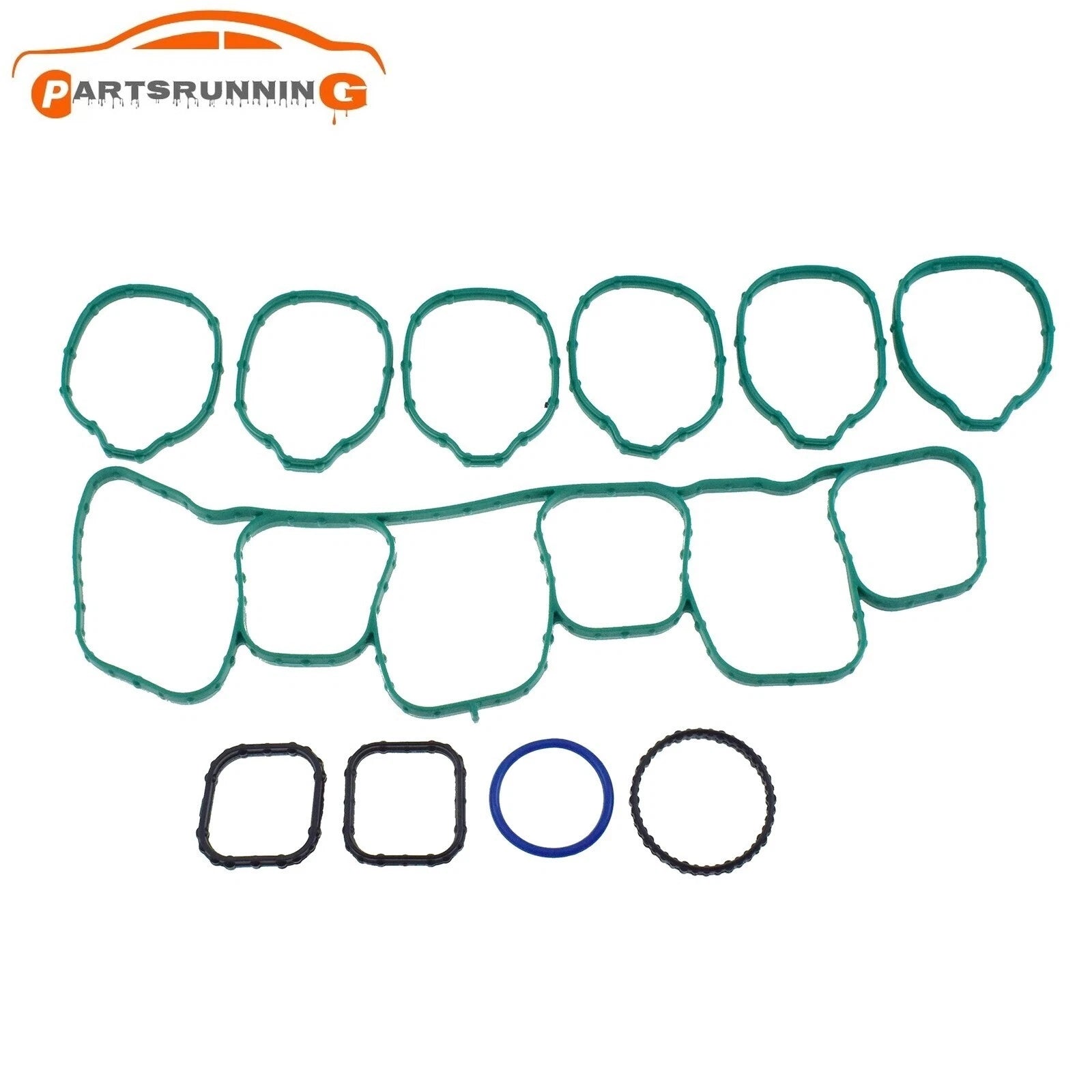 Intake Manifold Gasket Set AT4Z9H486A For Ford Lincoln 3.5L-3.7L V6 DOHC 2011-15 6B93BC-57