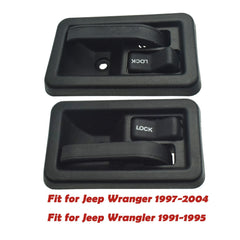 Inside Door Latch Handle Left Right For Jeep Wrangler 1987-2006 55176477AC