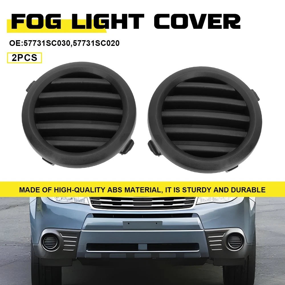 2X For 2009-2013 Subaru Forester Front Left Right Fog Light Hole Cover Bezel EOA 6B93BC-57