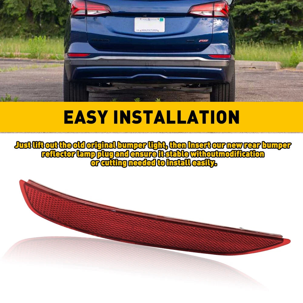 Left Rear Bumper Reflector Driver Side For Chevrolet Equinox 2018 2019 2020 6B93BC-57