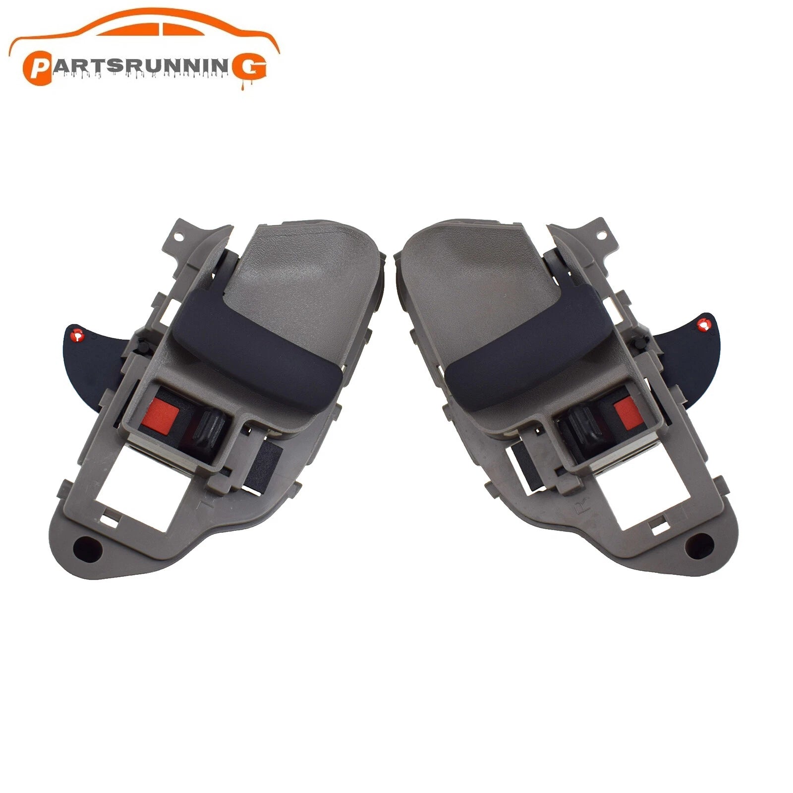 Pair Interior Door Handle Left & Right Gray For Chevy / GMC C1500 K2500 1995-99 6B93BC-57