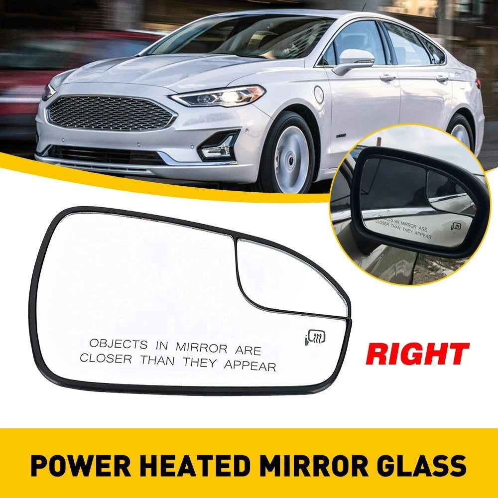 Right Side Power Heated Mirror Glass For 2013-2020 Ford Fusion DS7Z17K707B EOA 6B93BC-57