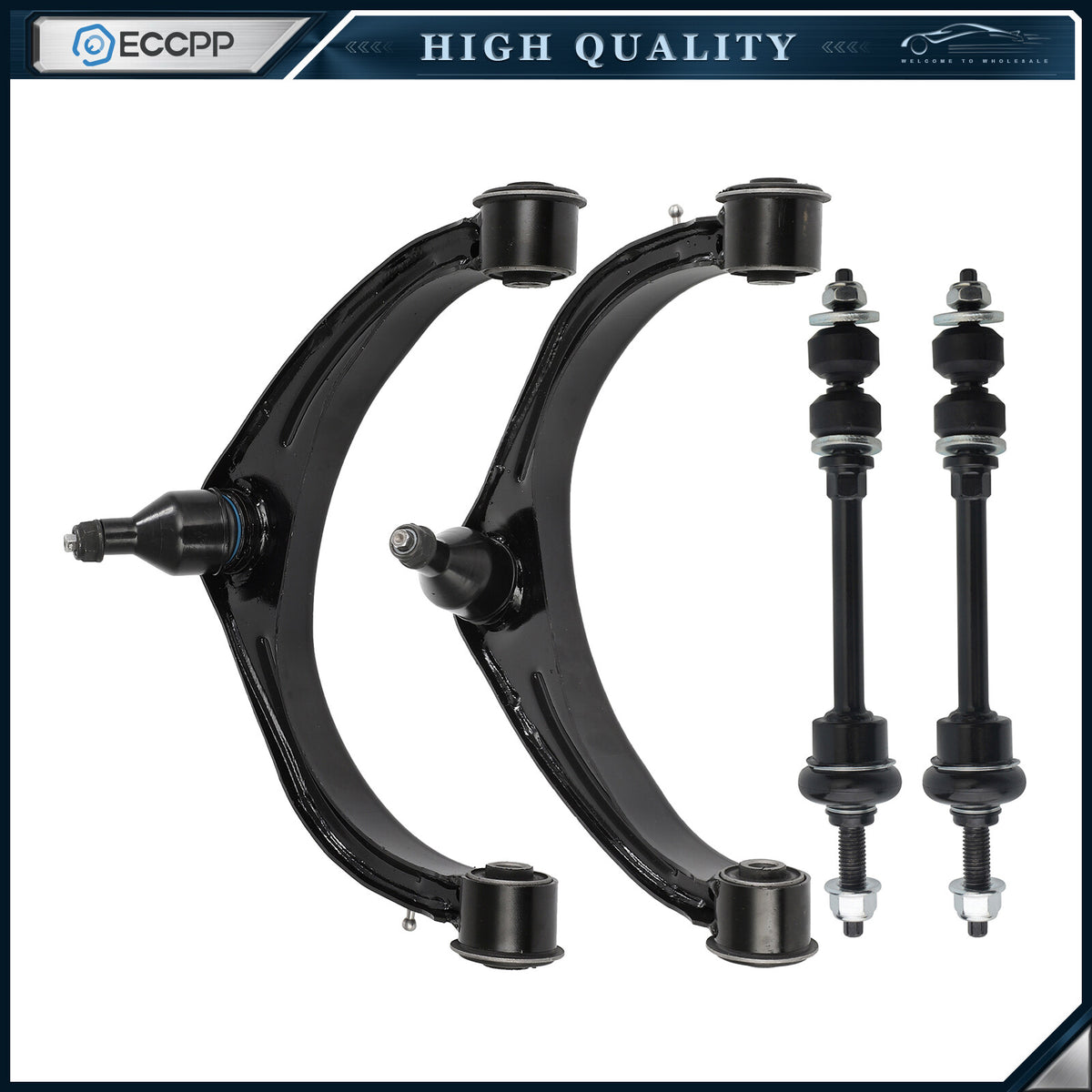Front Control Arm And Ball Joint Stabilizer Bar Link For 2009-10 Dodge Ram 1500