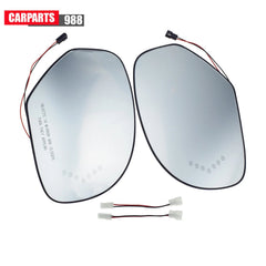 Pair LH RH Mirror Glass Heated For 2007-13 Cadillac Chevy Tahoe GMC Yukon Sierra 6B93BC-57