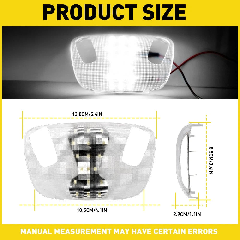 Clear Interior Dome LED Light For 1999-07 Ford F-250 350 450 550 Super Duty EOA 6B93BC-57