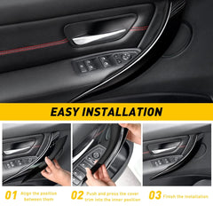 2X Inner Door Handle Inside Cover Case Protect For BMW 3/4 Series F30 F35 F34 EA 6B93BC-57