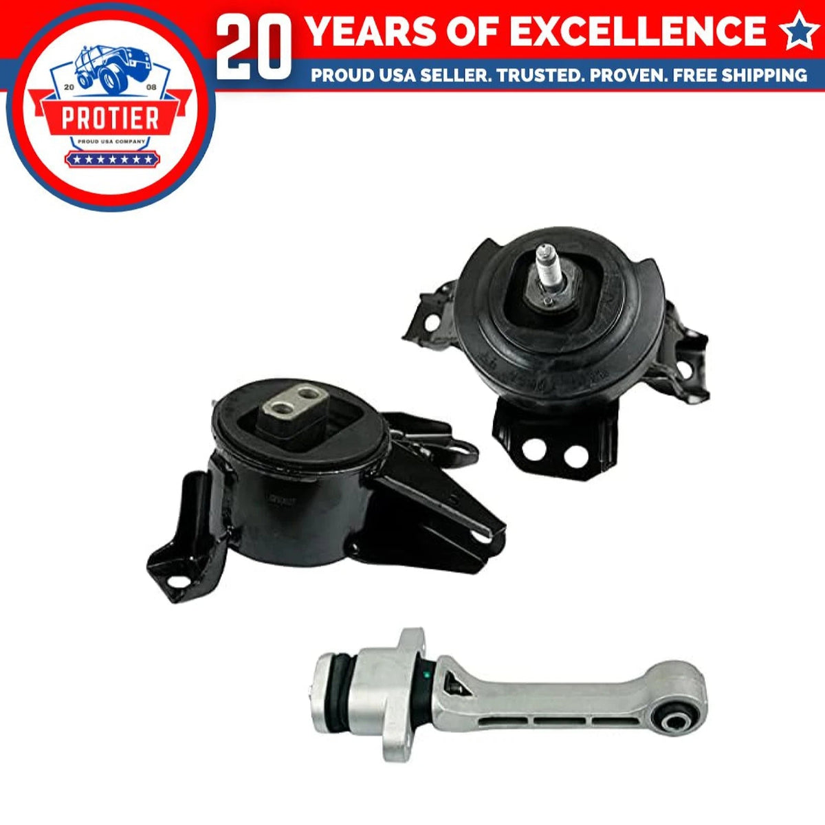 Fits 2014-2015 Kia Sorento 3.3L AUTO FWD Engine Motor&Transmission Mount Set 6B93BC-57