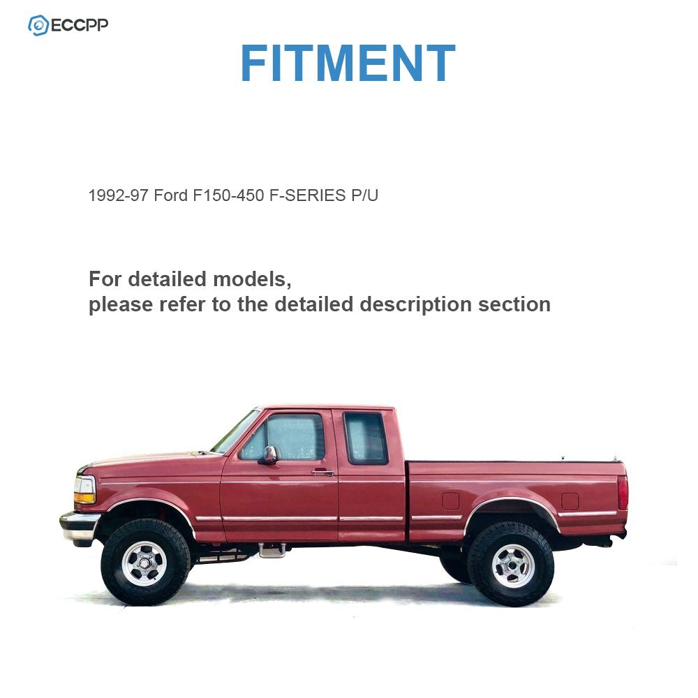 Chrome Manual Mirror Right Side For 1992-1997 Ford F150-450 F-SERIES Manual Fold 6B93BC-57