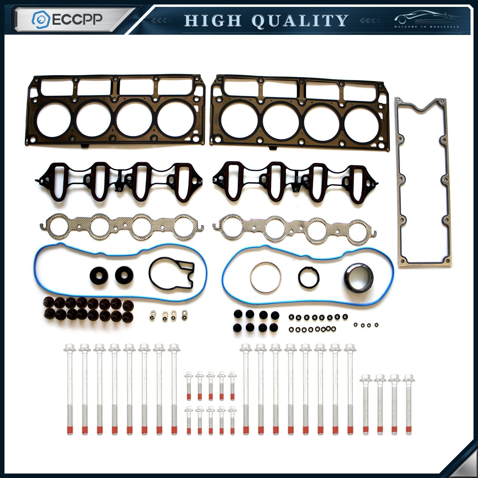 ECCPP Head Gasket Bolts Set For 02-04 Express Suburban 1500 GMC Savana 2500 4.8L ECCPP