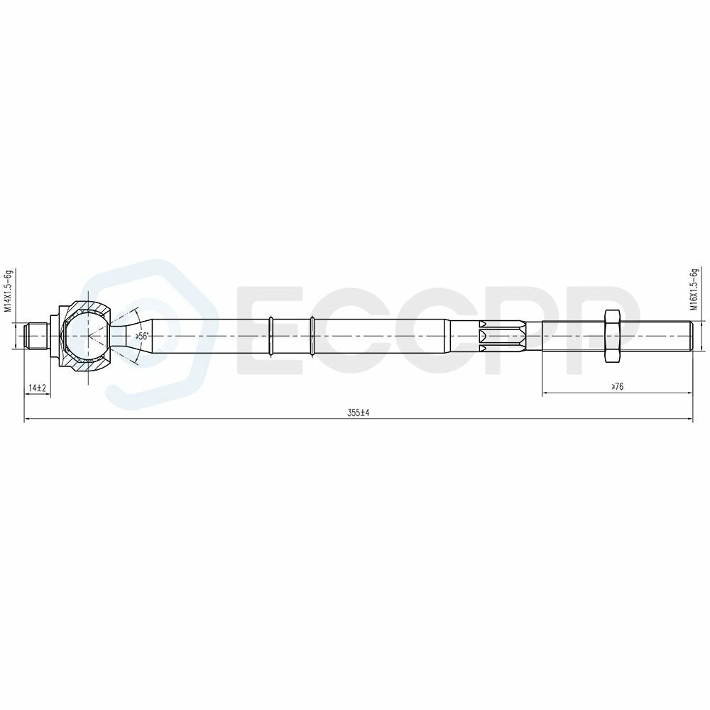For 2001-2007 Ford Escape 6x Front Inner Outer Tie Rods Lower Ball Joints Set 6B93BC-57