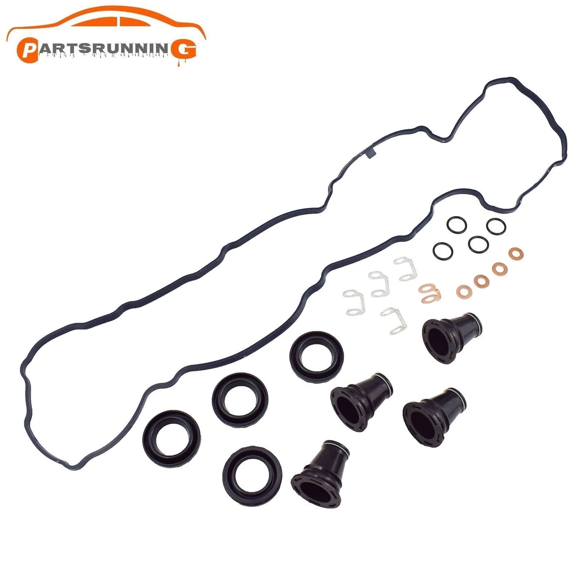 Valve Rocker Cover Gasket Injector Washers Seal Kit For Nissan Navara D40 YD25 6B93BC-57