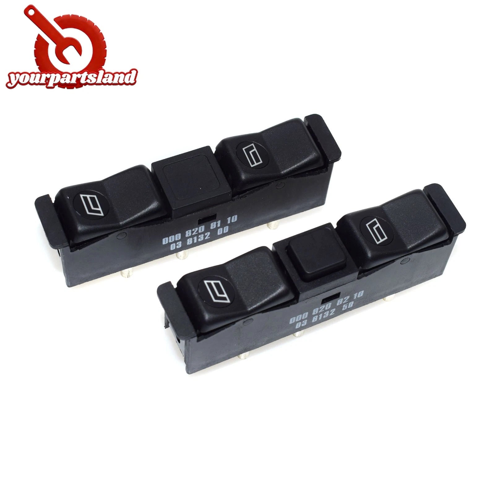 Pair Front Right&Left Door Master Electric Power Window Switch for Mercedes Benz 6B93BC-57
