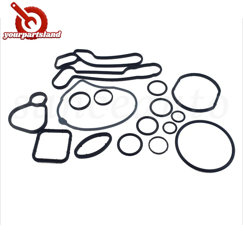 Engine Oil Cooler Gasket Seal Set For Chevrolet GM Opel 5650972,5650962,55571687 6B93BC-57