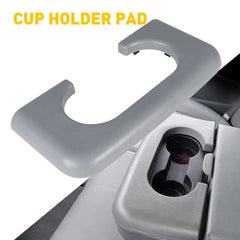 FOR 1999-2010 FORD F250 F350 CENTER CONSOLE CUP HOLDER ARMREST COVER PAD GRAY EA 6B93BC-57