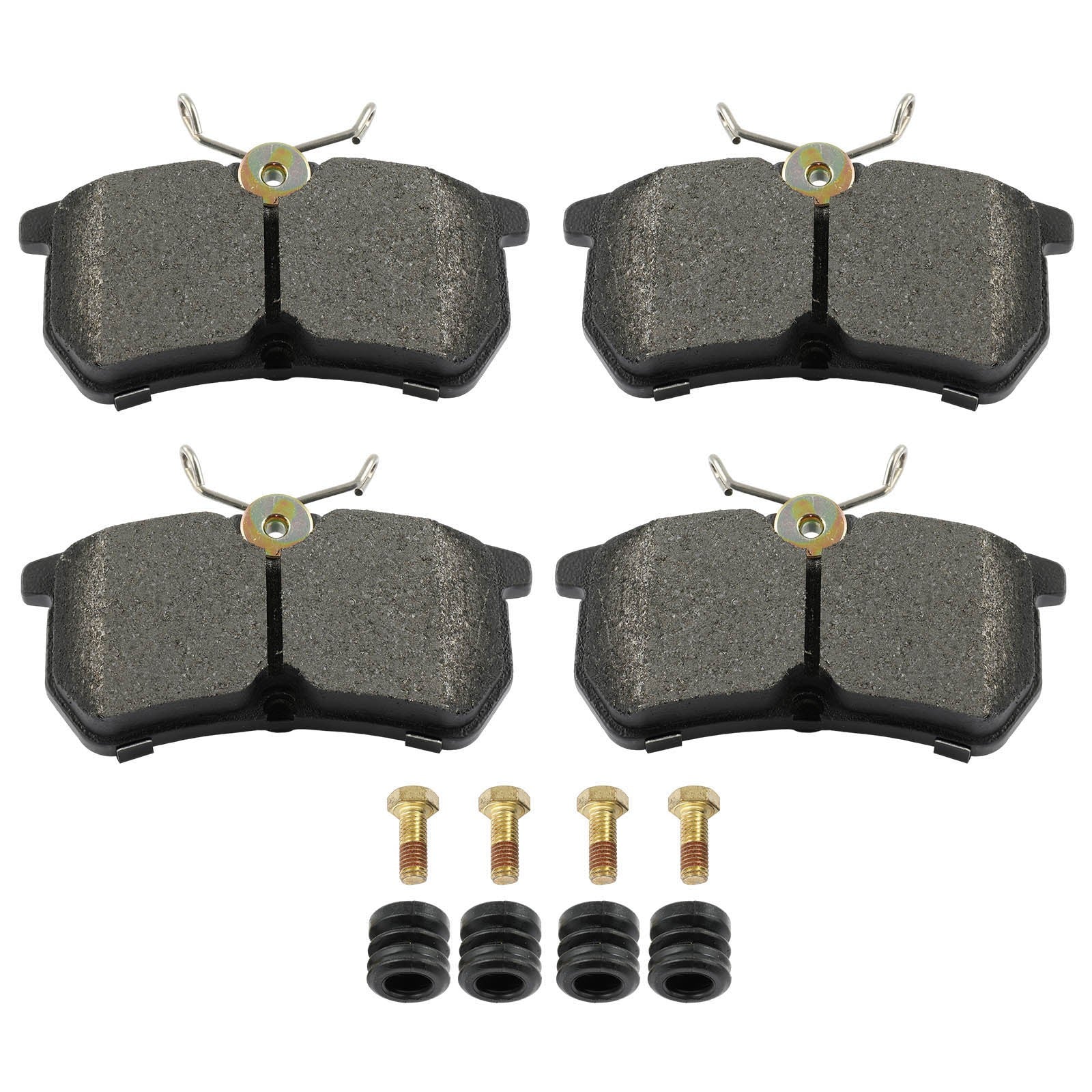 4PCS FWD Pair Rear Semi-Metallic Brake Pads Kit For Ford FOCUS 2001-2007 4-Wheel 6B93BC-57