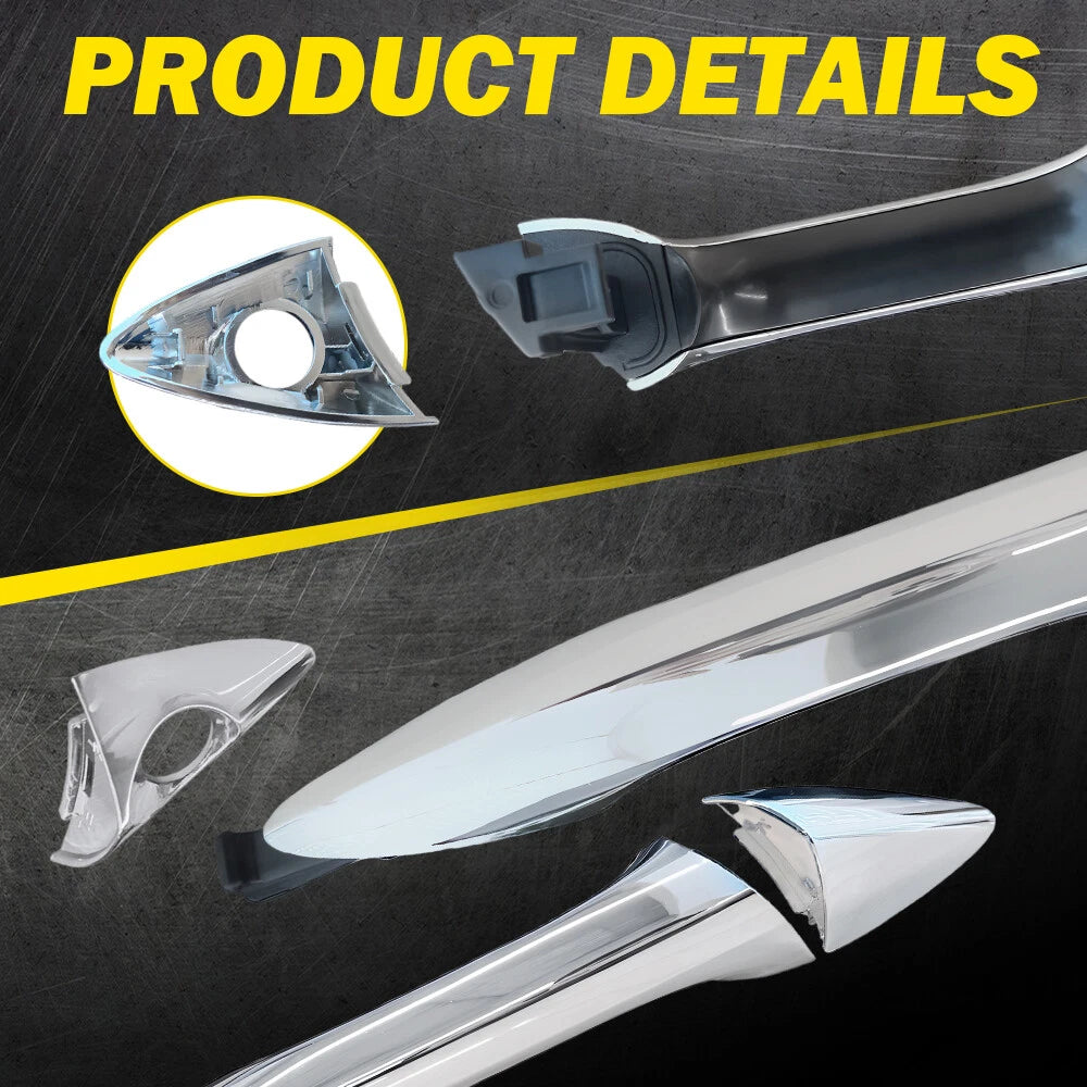 4x Outside Exterior Door Handles For 2011-2016 Hyundai Elantra Front Rear L+R EA 6B93BC-57