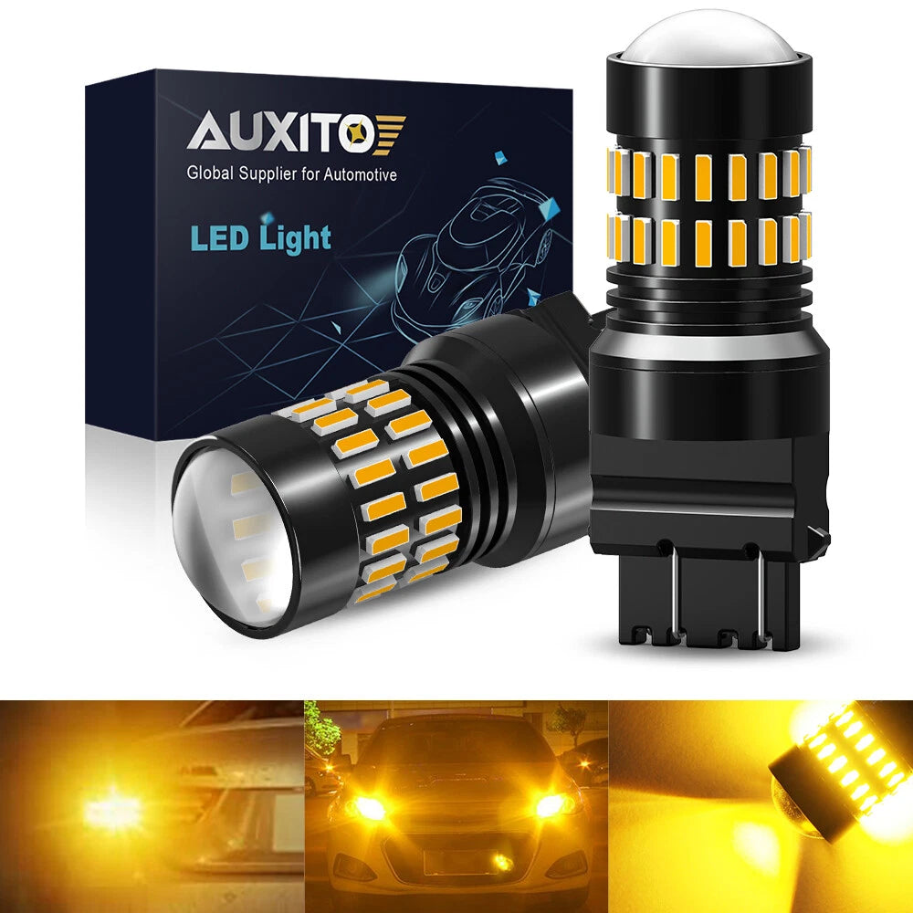 AUXITO 4157 3156 3157 LED Turn Signal Light Bulbs Anti Hyper Flash Amber USEOA AUXITO