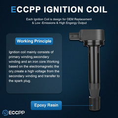 ECCPP 6 For 2005 2006 2007 2008 Acura RL 3.5L V6 Ignition Coil UF242 ECCPP