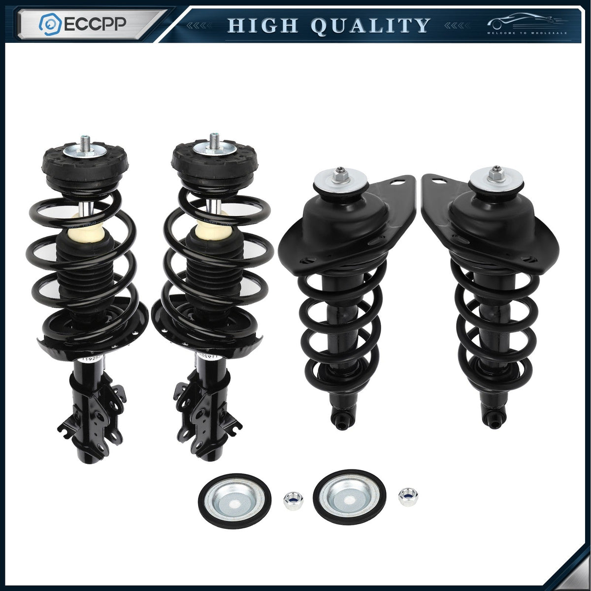 4 Front Rear Complete Struts Shocks Coil Spring For 2010-11 Chevrolet Camaro SS 6B93BC-57