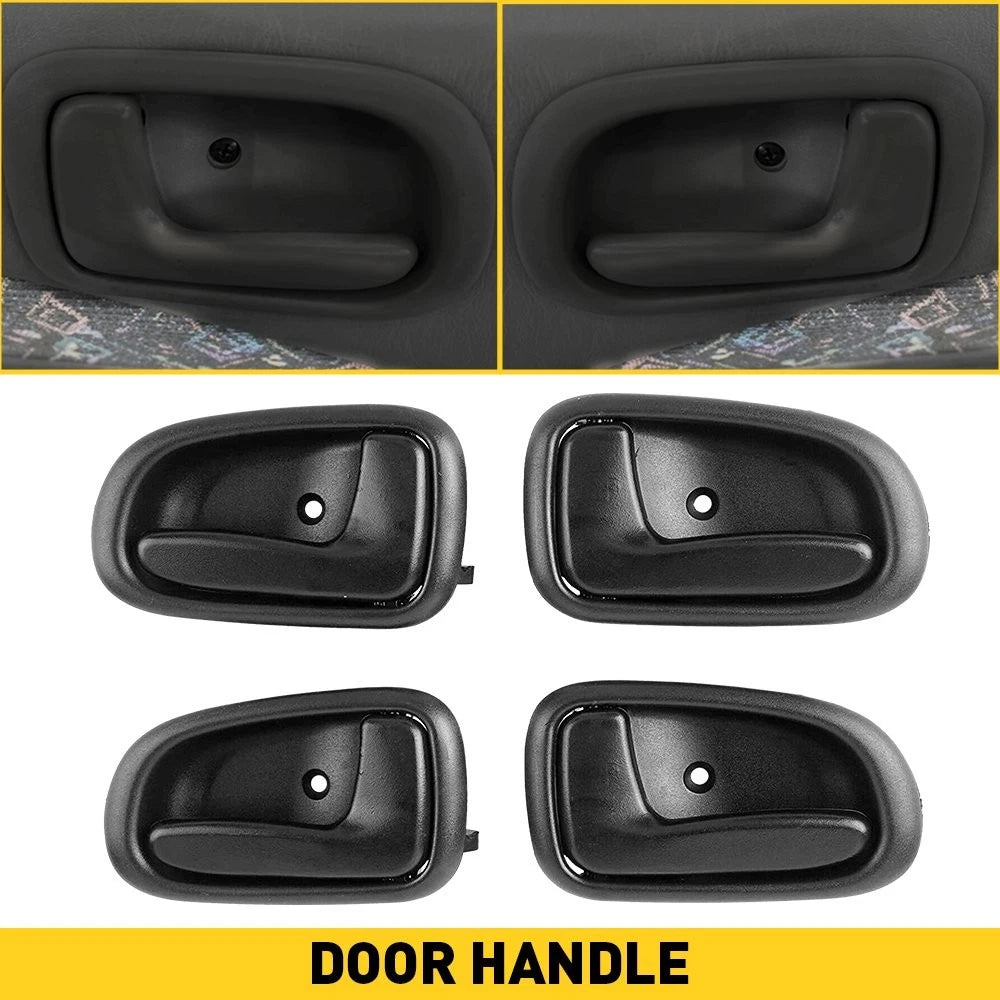 Interior Door Handle For 93-97 Toyota Corolla Set of 4 Front and Rear EOA 6B93BC-57