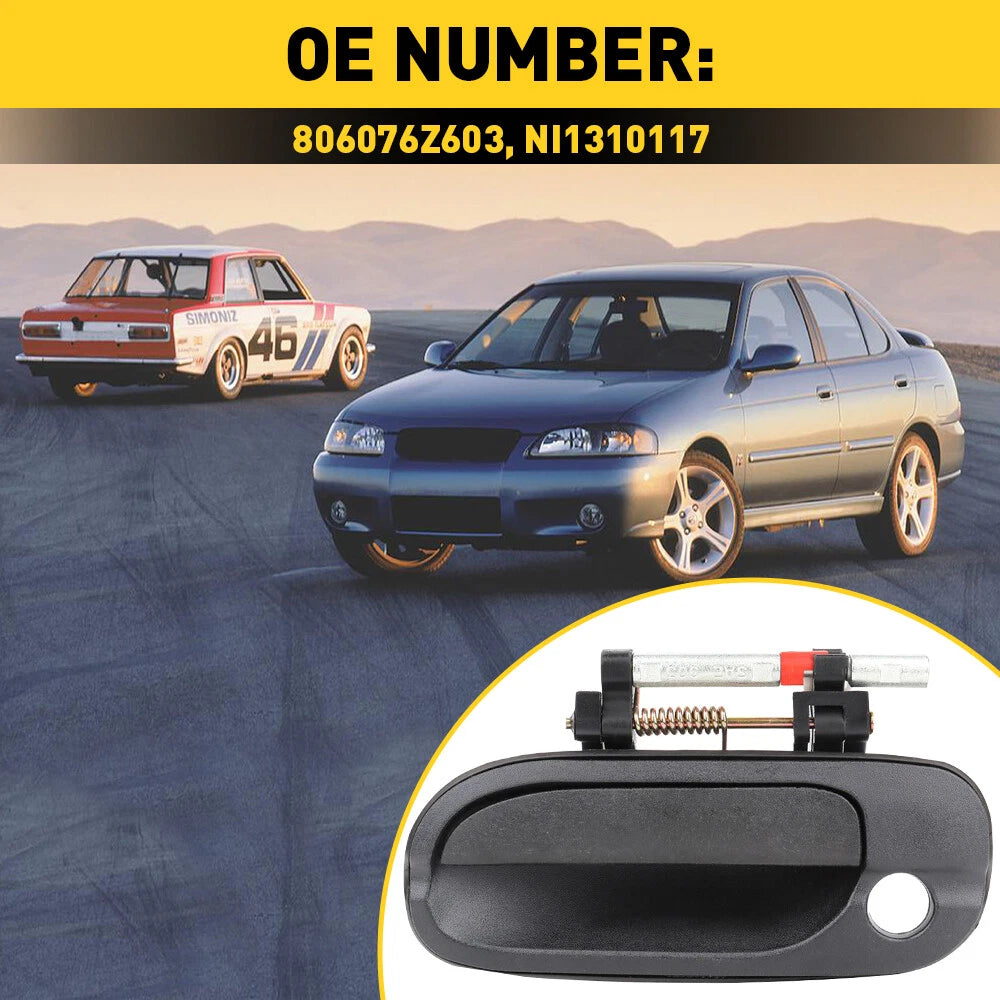 Left Driver Front Side Outside Exterior Door Handle For Nissan Sentra 2000-2006 6B93BC-57