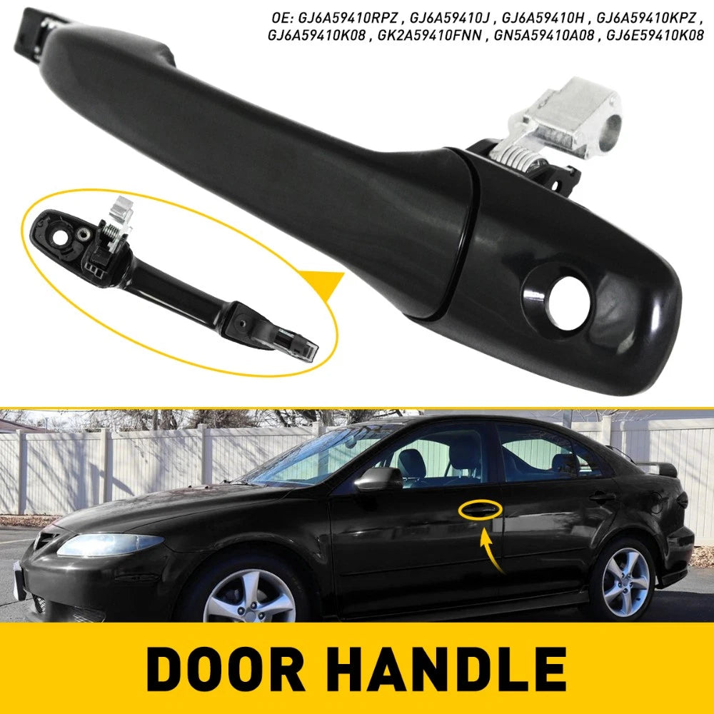 Outer Door Handle with Keyhole Front Driver For Mazda 3 5 6 CX-7 CX-9 RX-8 EOA 6B93BC-57