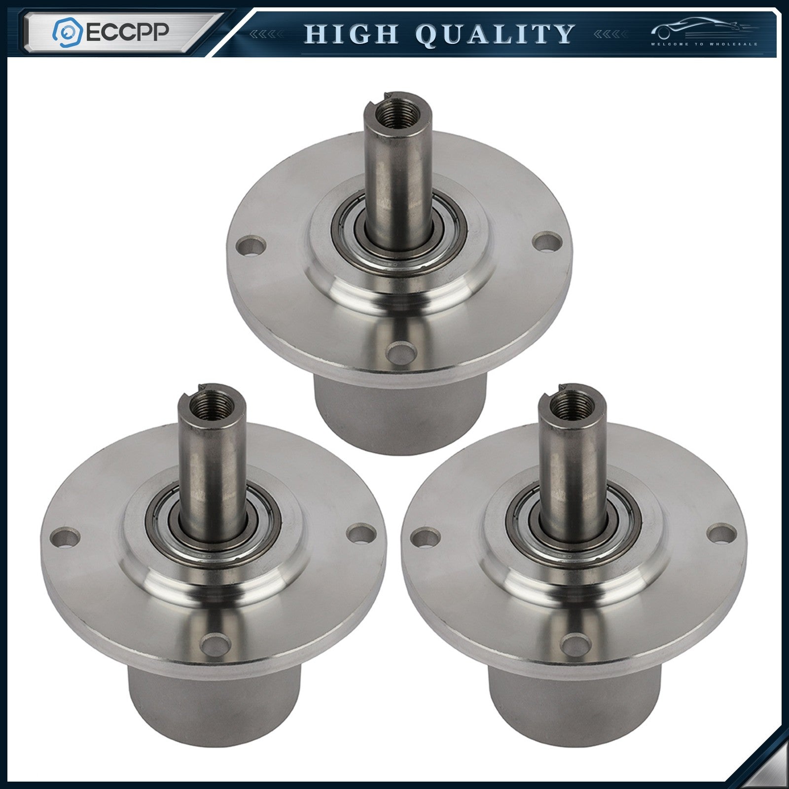 3 Spindle Assembly Replaces For Bobcat Bunton ZT223 52" Deck Center 2720758 KOEEP