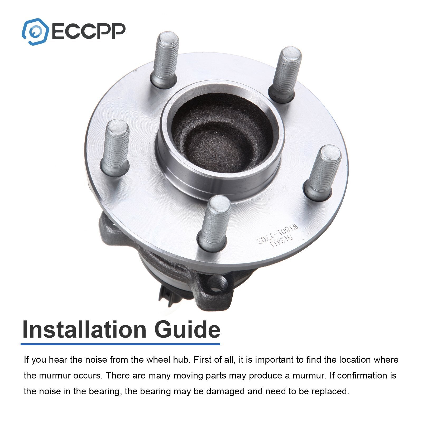 Pair Rear Wheel Hub Bearings For 2007-2013 Volvo C30 C70 2005-2011 S40 V50 FWD 6B93BC-57