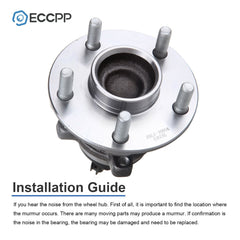 Pair Rear Wheel Hub Bearings For 2007-2013 Volvo C30 C70 2005-2011 S40 V50 FWD 6B93BC-57