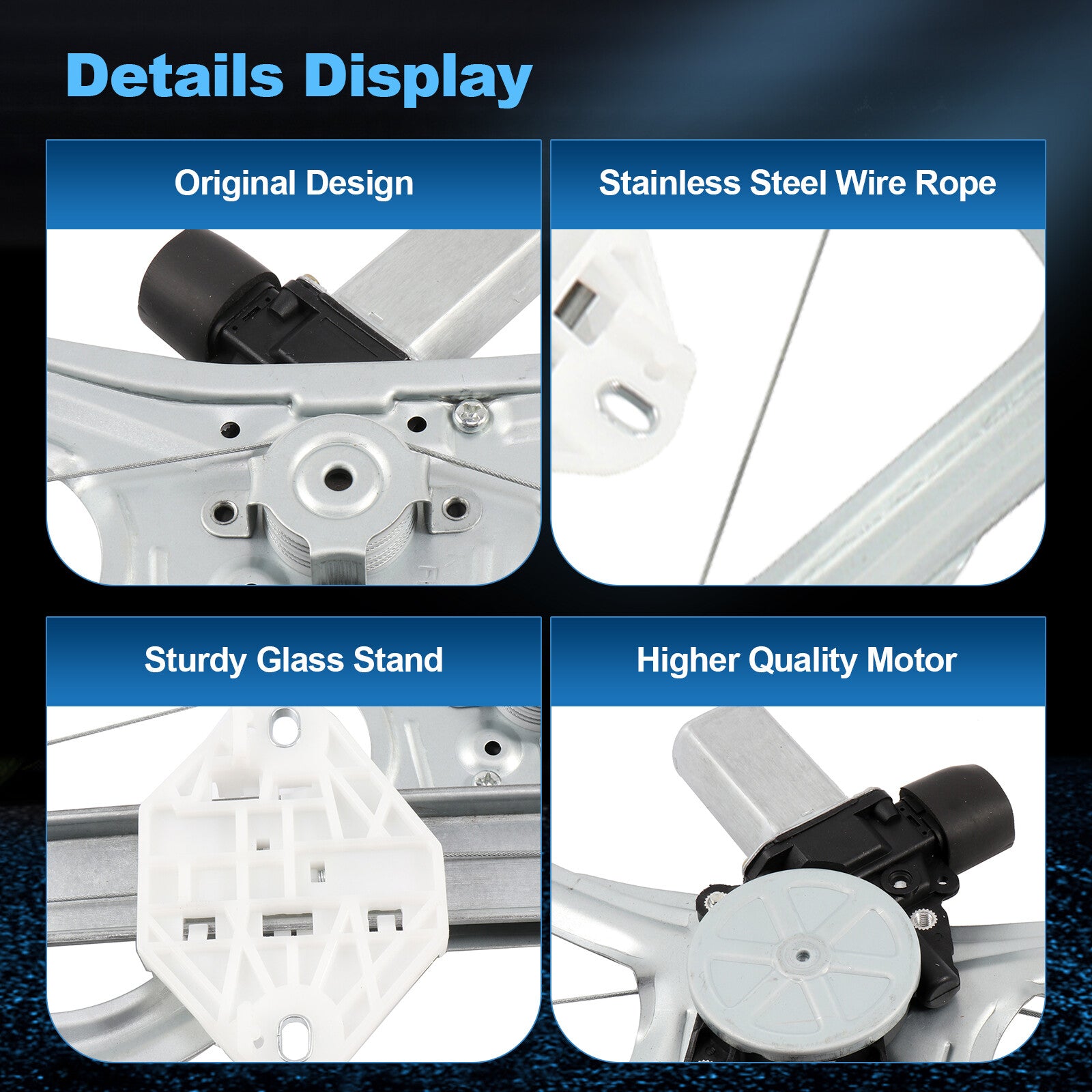 For 2006-2011 Honda Civic Sedan Front Left Power Window Regulator With Motor 6B93BC-57