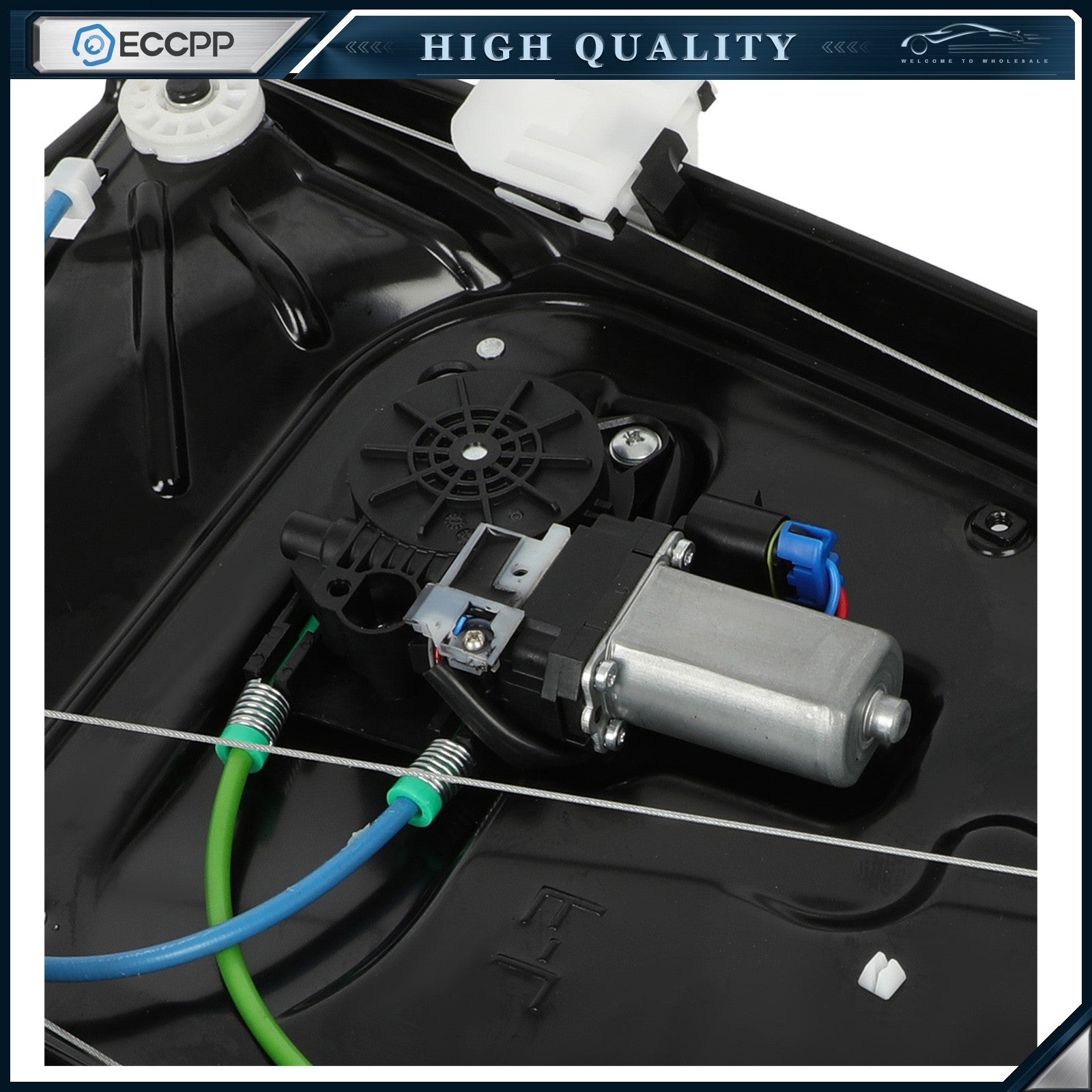 Front Left Window Regulator w/ Motor For Land Rover LR2 2008-2015 Driver Side 6B93BC-57