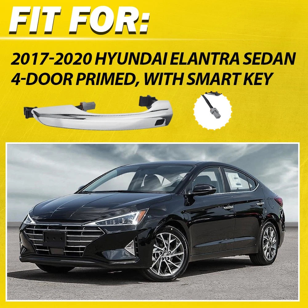 Door Front Left Handle Fit 2017-20 Exterior Hyundai Elantra Sedan w/ Smart Key A 6B93BC-57
