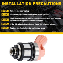 6Pcs/set Fuel Injectors for Nissan 1996-2004 Frontier Pathfinder Xterra USA 3.3L 6B93BC-57
