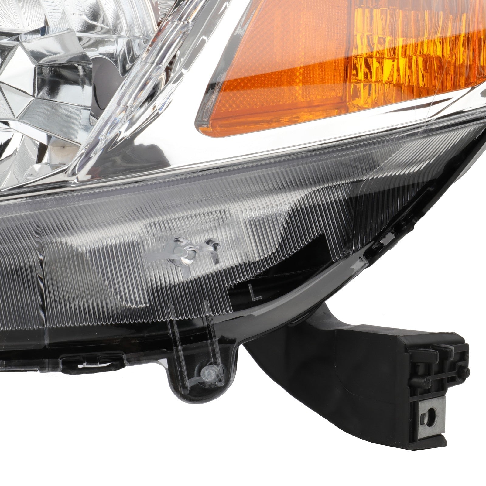 Pair Headlights Assembly For 2012-2015 Honda Civic 1.5L 1.8L 2.4L Chrome Amber 6B93BC-57
