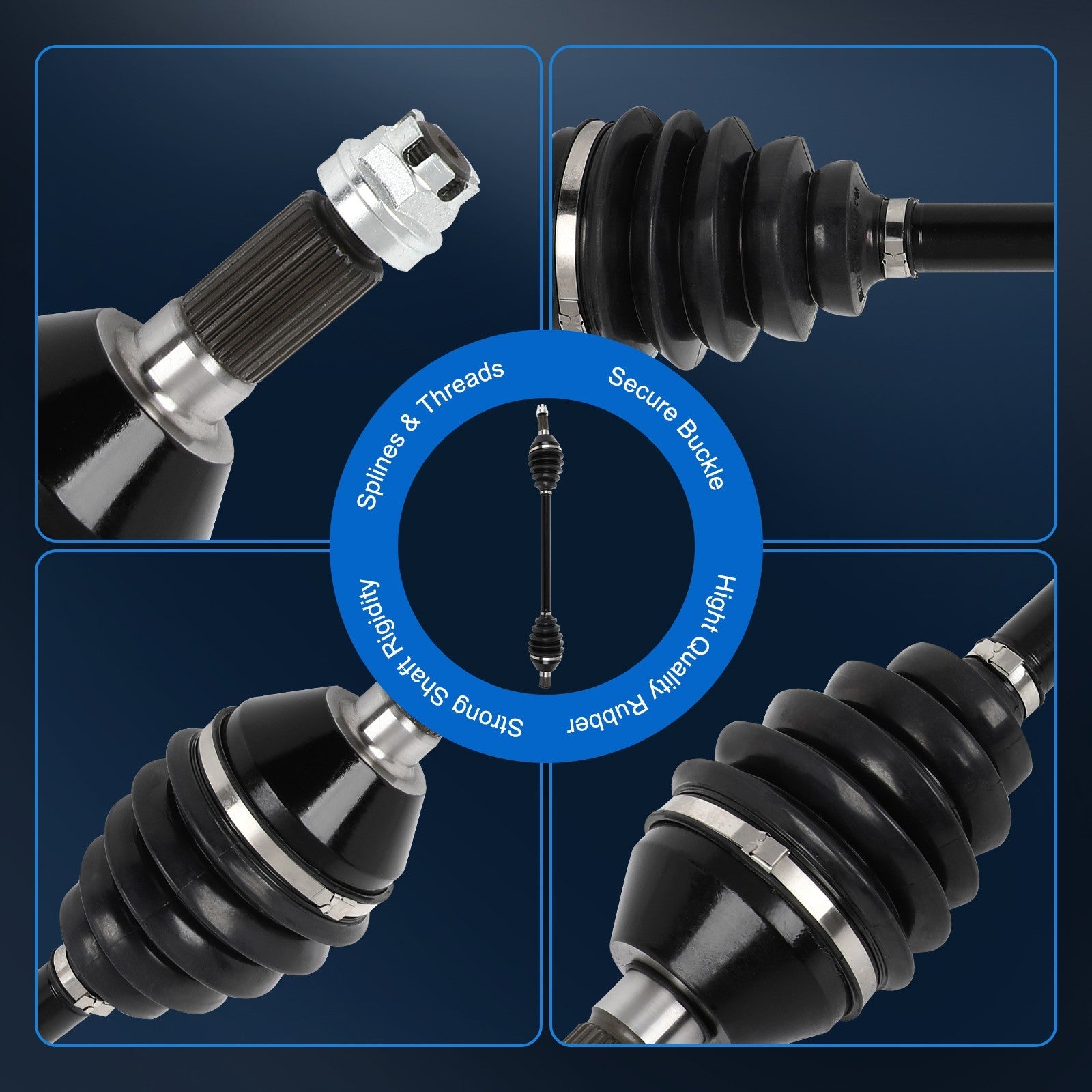 ECCPP CV Joint Axle Fits Can-Am Maverick X3 2018-2022 64" Rear Left/Right ECCPP