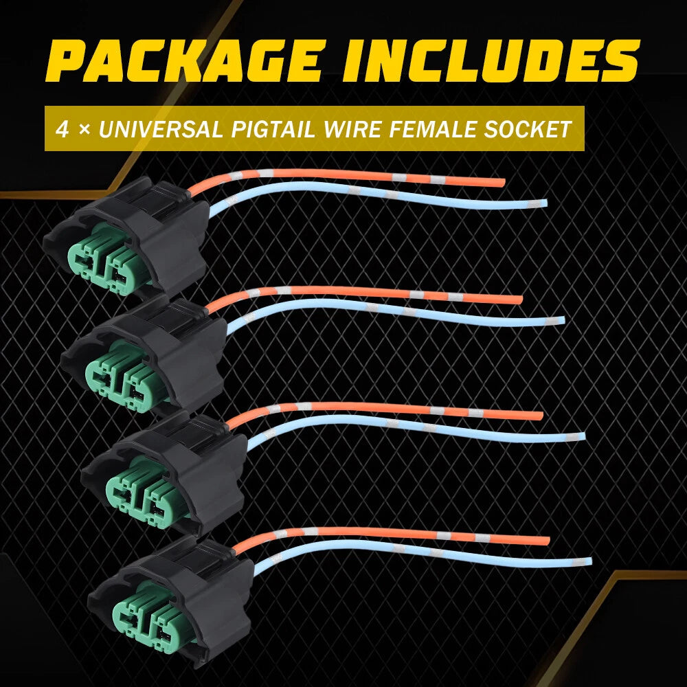 Wire Pigtail Female C H11 Two Harness Head Light Bulb Lamp Connector Socket Plug 6B93BC-57