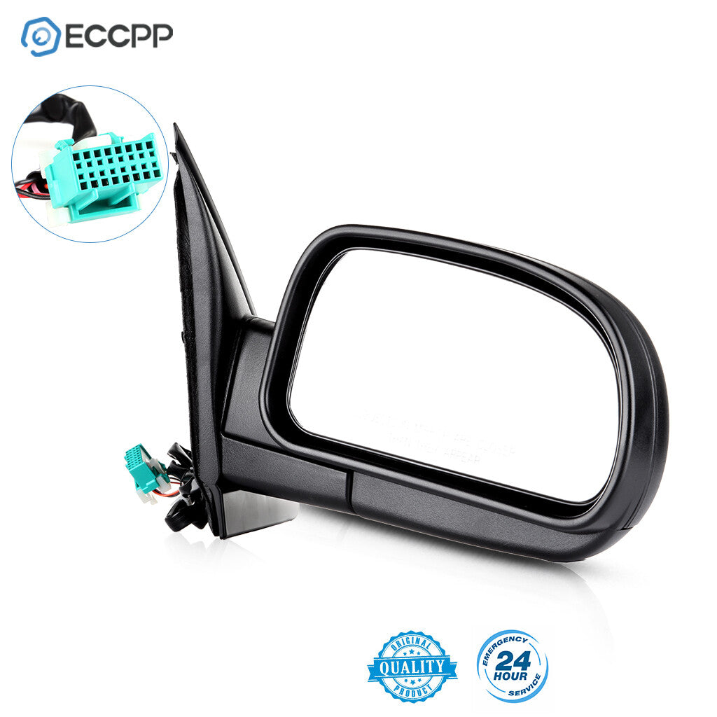 Power Mirror For Chevy Trailblazer Envoy Right Side Heated Black Manual Fold 6B93BC-57